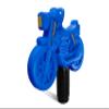 American Swing Spring Rider Roto-Molded Motorcycle Blue view 1