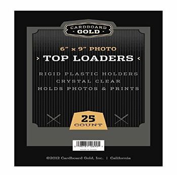 250 CBG Pro Top Loaders Toploaders Cardboard Gold 6x9 Photo Case - Sealed- Keeps Photos Memorabilia and Oversized Cards Ultra Protected-Full CASE