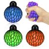 Fireboomoon Stress Relief Squeezing Soft Rubber Vent Grape Ball Hand Wrist Toy Funny Geek Gadget Vent Toy, Orange/Blue/Green, 3 Piece view 1
