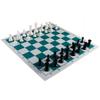 Amerous Chess Set 17" x 17" Roll-up Travel Chess in Carry Tube with Shoulder Strap Easy to Carry for Beginner and Kids view 3