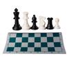 Amerous Chess Set 17" x 17" Roll-up Travel Chess in Carry Tube with Shoulder Strap Easy to Carry for Beginner and Kids view 4