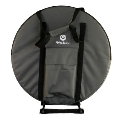 Bag for Round Crokinole Board - Zip up Carry case with a Front Pouch for Storing Accessories