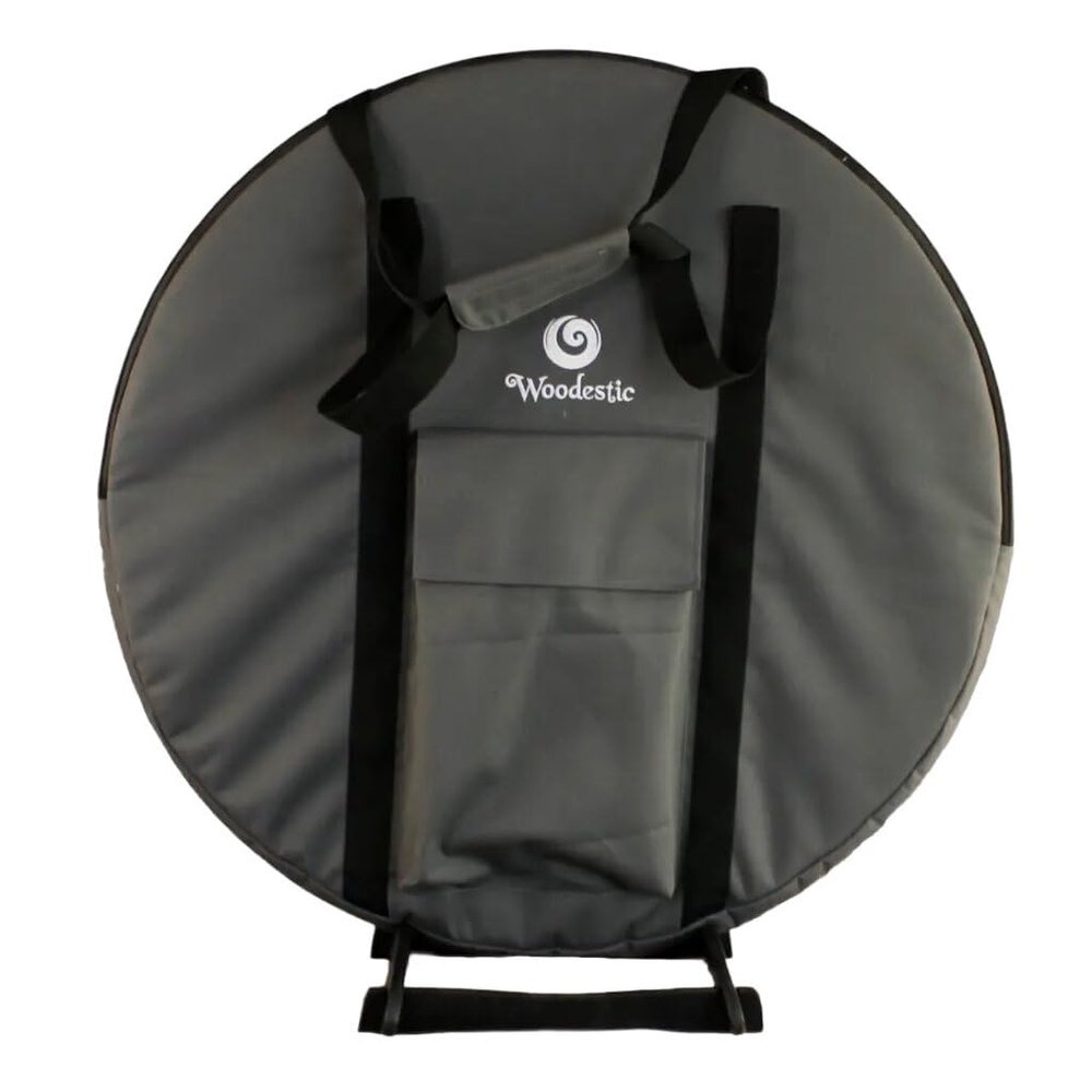 Bag for Round Crokinole Board - Zip up Carry case with a Front Pouch for Storing Accessories