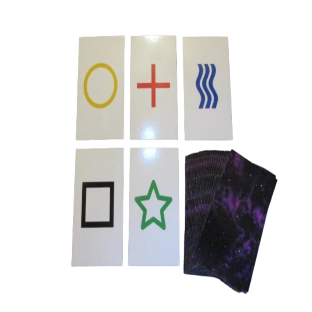 1PK E02C Low Cost Zener Style UNMARKED ESP Testing Cards - not Marked - not a Magic Trick