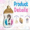 APINATA4U 20" Gender Reveal Baby Bottle Pinata - Adorable Footprints Design for Your Gender Reveal Party! Choose Pink or Blue, Unveil He or She with Exciting Decorations and Supplies! view 3