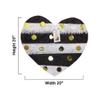 17" Wedding Heart Pinata Black White & Gold Color Wedding Party Supplies Bride To Be 20th 30th 40th 50th 60th Birthday Pinata view 2