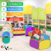 Gift for Toddler Boys & Girls, Ball Pit, Play Tent and Tunnels for Kids, Best Birthday Gift for 3 4 5 Year Old Pop Up Baby Play Toy, Target Game w/ 4 Darts Indoor & Outdoor view 3