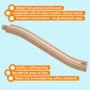 ORBRIUM Premium Wooden Train Ascending Tracks, Pack of 8 Wooden Train Tracks Accessories for Toy Train Set Compatible with All Major Railways Thomas, Brio, IKEA, Melissa and Doug view 2