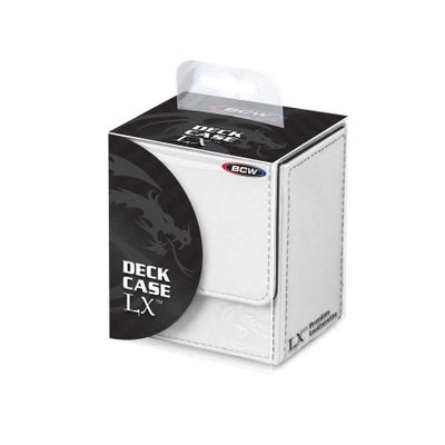 BCW White Modern Card Case, Holds 80 Sleeved Cards, Standard Card Size