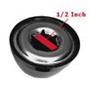 Quadrapoint Hub Cap Replacement Compatible with Popular Red Wagon Brand, Steel & Wood Wagons 1/2" NEW Black (NOT for Plastic or Folding or Little Wagons Model W5, Please Read Product Description) view 2