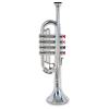 Bontempi 32 3831 4 Notes Silver Trumpet, 37 cm, Multi-Color, 38 cm view 1