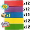 Matty's Mix-Up 60pc Large Colorful Wooden Tumble Tower Deluxe Stacking Game with Storage Bag view 4