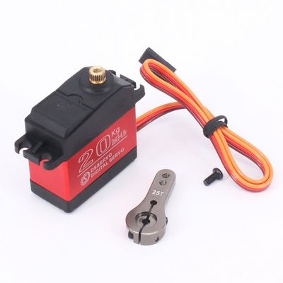 ZOSKAY Servo High Torque Metal Gear Standard Digital Servo 25KG/0.13S 6.8V for 1/8 1/10 RC Cars (20kg Control Angle 180)