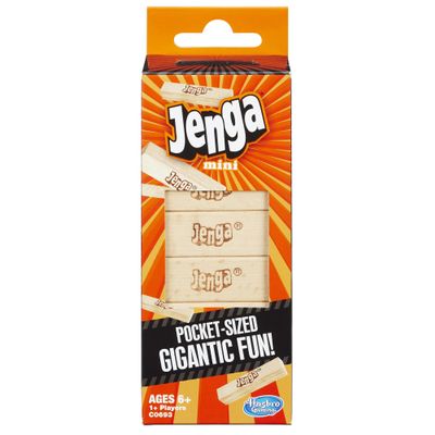 Hasbro Gaming Jenga Mini Game, Brown/a, for Ages 6+ Years