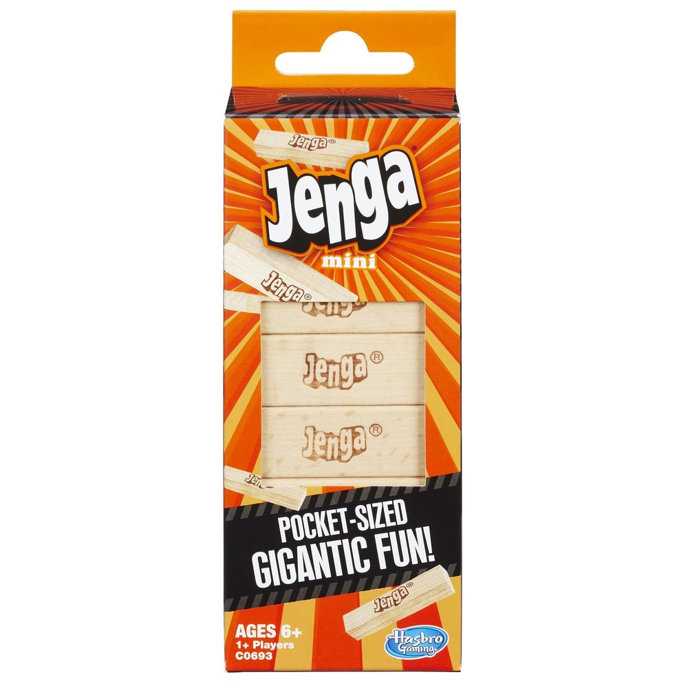 Hasbro Gaming Jenga Mini Game, Brown/a, for Ages 6+ Years