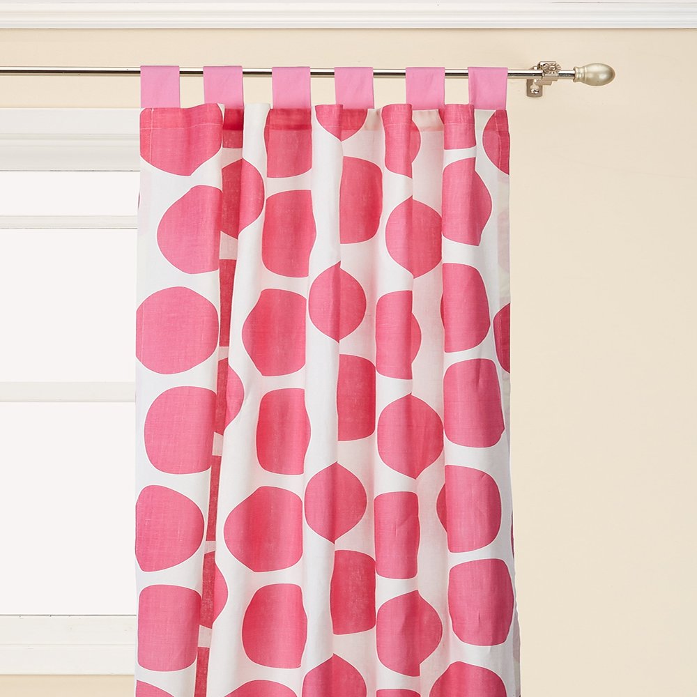 New Arrivals Curtain Panels, Spot on in Fucshia, 2 Count