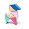 6 Piece Tegu Pocket Pouch Prism Magnetic Wooden Block Set, Blossom view 3