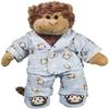 Blue Monkey Pajamas w/Slippers Teddy Bear Clothes Fits Most 8"-10" Build-A-Bear Buddies & Make Your Own Stuffed Animals view 2