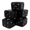 Atlantic Collectibles Large Decorative 1.5" Cube Skull Face Gaming Dice Set of 6 Matte Black Finish view 2