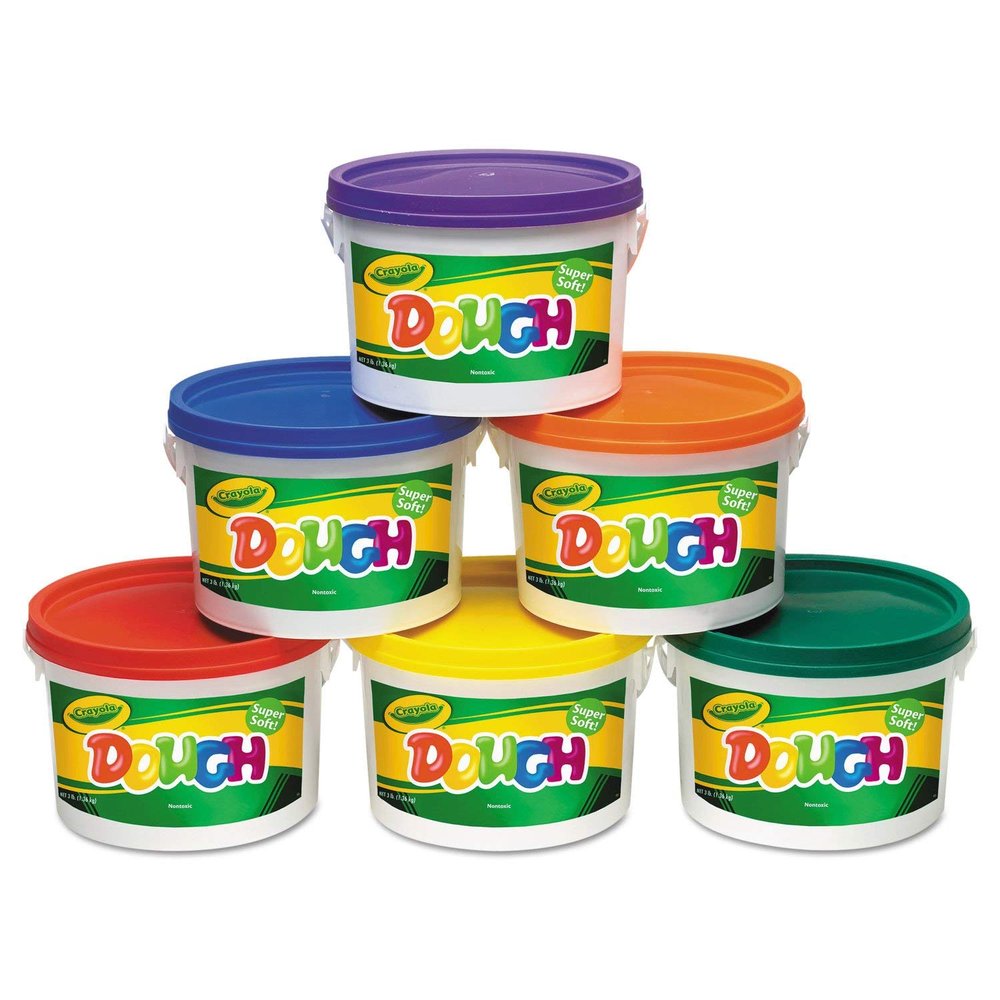Crayola Modeling Dough 3 Lbs Assorted Colors 6 Per Set