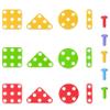 Drill & Build Toy STEM Set Creative Educational with Real Toy Drill - Construction Game Mosaic Design Building Toys Tool Kit for Kids and Toddlers view 3