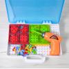 Drill & Build Toy STEM Set Creative Educational with Real Toy Drill - Construction Game Mosaic Design Building Toys Tool Kit for Kids and Toddlers view 4