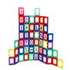 Playmags Magnetic Tile Building Set: Exclusive Educational Clickins  80-Pc. Kit: 40 Super Strong Clear Color Magnet Tiles Windows & 40 Letters & Numbers  Stimulate Creativity & Brain Development view 4