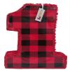 20" Number One Pinata Red Plaid Pattern for Lumberjack Birthday Party Wild One Themed Lumberjack Party Decoration First Birthday Woodland Theme view 1