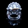 Light-Up Flashing Novelty Rings Club Rave Birthday Party Favors Jelly LED Glow-In-The-Dark Neon Bag Stuffers Colorful Rubber Rings, White Berry (1 Ring) view 2