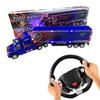 Big Daddy 2017 2.0 Series Extra Large Super Duty Tractor Trailer with Light & Music (Colors May Vary) Black & Blue view 1