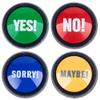 MyMealivos Set of 4, The NO, YES, Sorry and Maybe Buttons view 1
