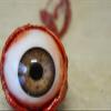 Dead Head Props Premium Life Siz Ripped Out Eyeball Movie Quality Prop Halloween Prop Horror Prop - Light Brown view 4