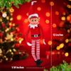 Christmas Elf Behaving Badly Plush Toy | Novelty Long Bendy Naughty Boy Christmas Elves Doll | 12 Inches view 3