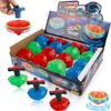 12-Pack Light Up Spinner Tops - UFO Spinning Tops with Gyroscope, LED Flashing Toy Bulk Novelty Party Favors & Fun Stocking Stuffers, Goodie Bag Fillers for Kids view 1