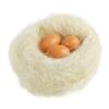 Andux Pack of 6 Easter Eggs Wooden Fake Eggs DIY Painting for Easter Christmas MZJJD-01 view 4