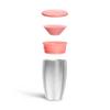 Munchkin Stainless Steel Sippy Cups for Toddlers 1-3, Spill Proof Miracle 360 Cup, Insulated, 10 Ounce, Pink view 4