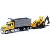 1:43 Scale International Lonestar Dump Truck W/ Wheel Loader view 1