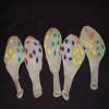 10 NEON UV Clear Polka Dots 11" Glow Blacklight Reactive Party Latex Balloons view 2