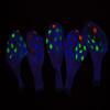 10 NEON UV Clear Polka Dots 11" Glow Blacklight Reactive Party Latex Balloons view 3