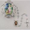 Guardian Angel Blue Rosary with Box-- Gift Box Included view 2