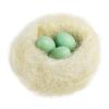 Andux Pack of 6 Easter Eggs Wooden Fake Eggs DIY Painting for Easter Christmas MZJJD-01 view 4