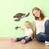 Sea Turtle Wall Decal ~Ocean Undersea Animal Tortoise Wall Sticker for Kids Room Decor, Boys Girls Toddler Baby Nursery Bedroom, Playroom, Bathroom, Vinyl Art Gift view 3