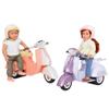 Our Generation  18-Inch Doll Accessories  Scooter  Vehicle Playset  Pretend Play 3+ Years  Ride in Style Scooter  Purple & Blue view 2