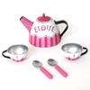 YOTTOY Eloise Collection | 12-Piece Kids Tin Tea Set Toy with Illustrations & Sturdy Carrying Case view 3