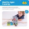 Bigjigs Rail Wooden Castle Drawbridge | Toy Accessories for Classic Wood Train Track Set | Ideal Medieval Themed Gifts for Kids Age 3+ | Fun Educational Playset for Knight & History Enthusiasts view 3