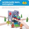 Bigjigs Rail Wooden Castle Drawbridge | Toy Accessories for Classic Wood Train Track Set | Ideal Medieval Themed Gifts for Kids Age 3+ | Fun Educational Playset for Knight & History Enthusiasts view 4