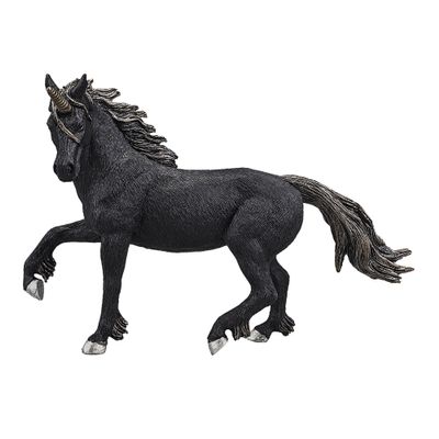 MOJO Dark Unicorn Realistic Fantasy Toy Replica Hand Painted Figurine