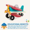 Battat  Classic Construction Toy  Pretend Play Toys  Toddler Plane Playset  Dexterity Building Toy  3+ Years Take  Apart Airplane view 4