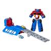 Playskool Heroes Transformers Rescue Bots Flip Racers Optimus Prime Race Track Trailer view 1