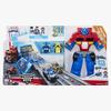 Playskool Heroes Transformers Rescue Bots Flip Racers Optimus Prime Race Track Trailer view 2